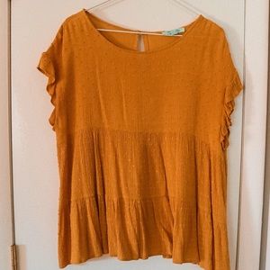 She and Sky Mustard Yellow Tunic